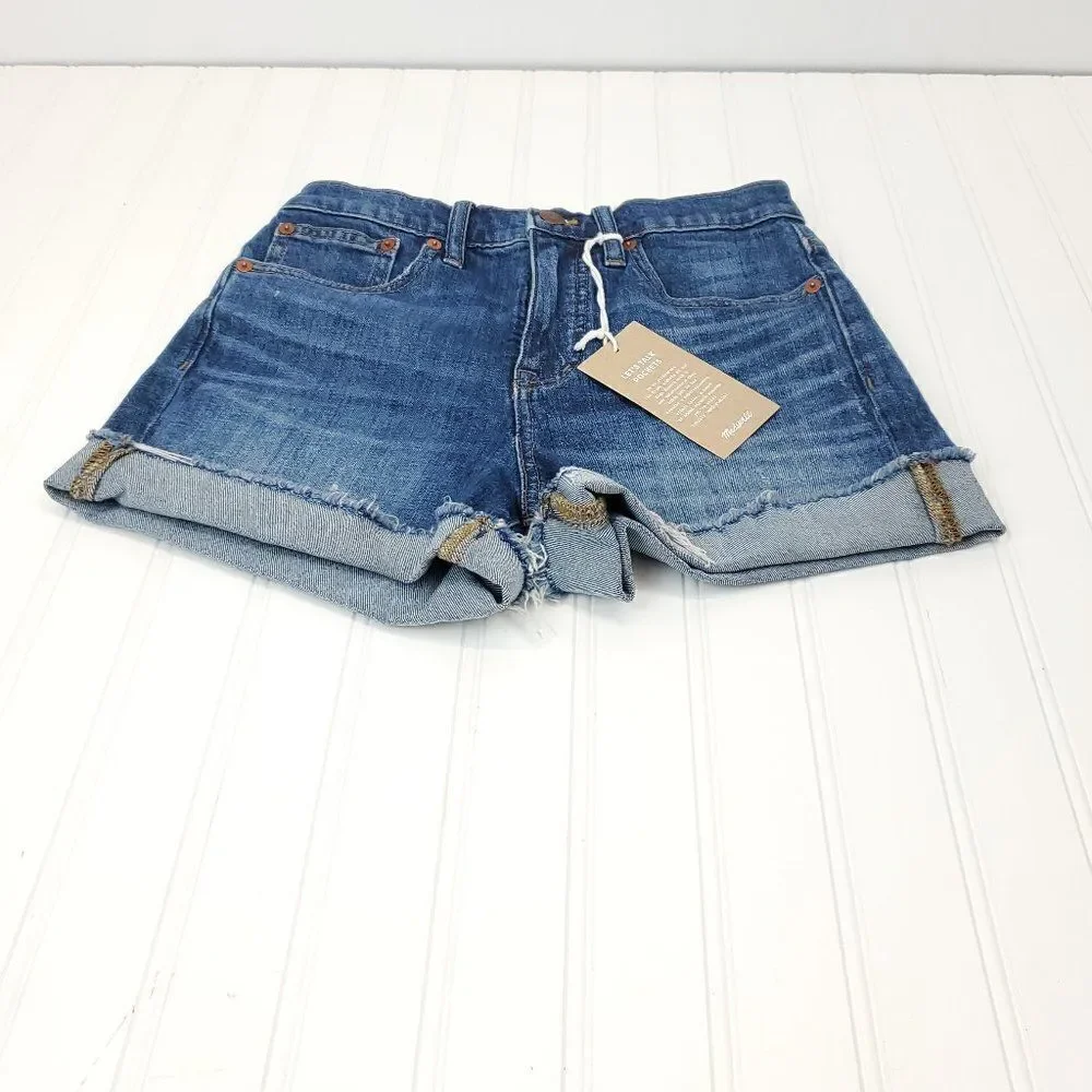 Madewell High Rise Denim Shorts in Glenoaks Wash Cutoff Edition I-0216a10